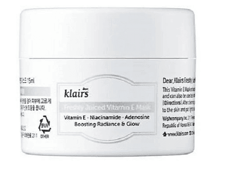 Несмываемая маска с витамином KLAIRS Freshly Juiced Vitamin E Mask 15ml