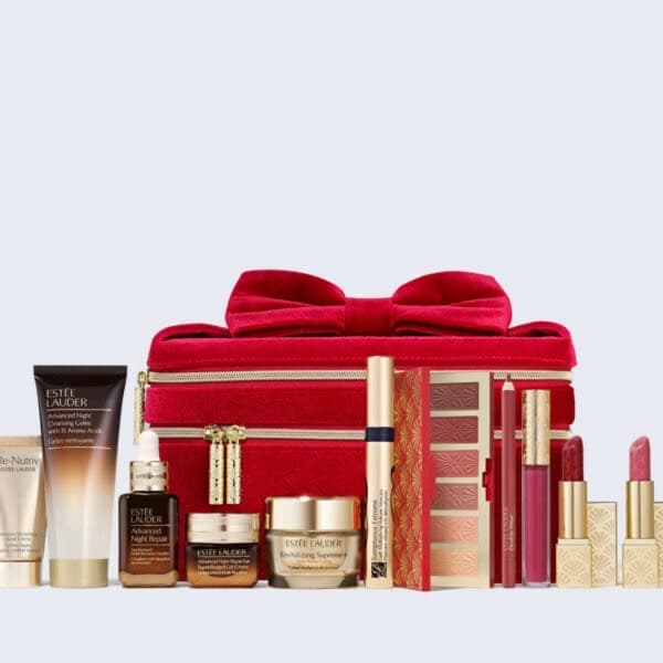Estée Lauder 6 Full-Size Favorites + More Blockbuster Gift Set 2024, набор косметики праздничный выпуск