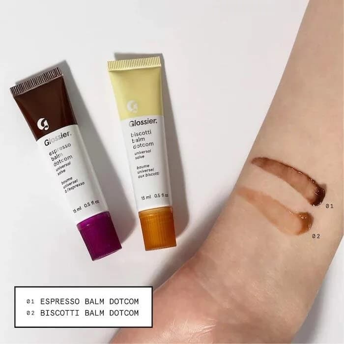 GLOSSIER  BISCOTTI AND ESPRESSO BALM DOTCOM DUO Набор бальзамов для губ  (15 МЛ Х 2 ШТ) 4