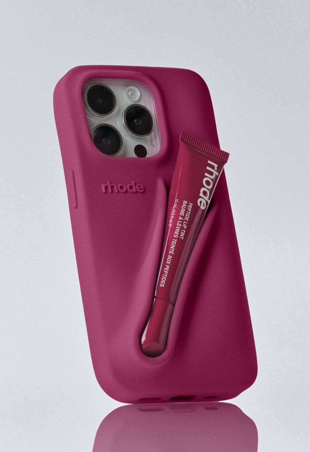 RHODE LIP CASE, raspberry jelly, 15 Pro Max