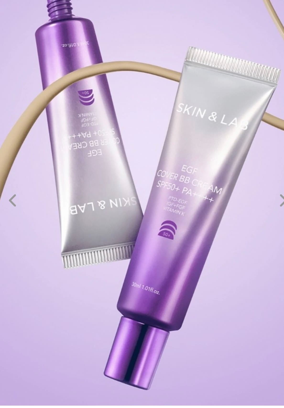 Skin&Lab Восстанавливающий BB-крем с факторами роста EGF Cover BB Cream 30 мл 2