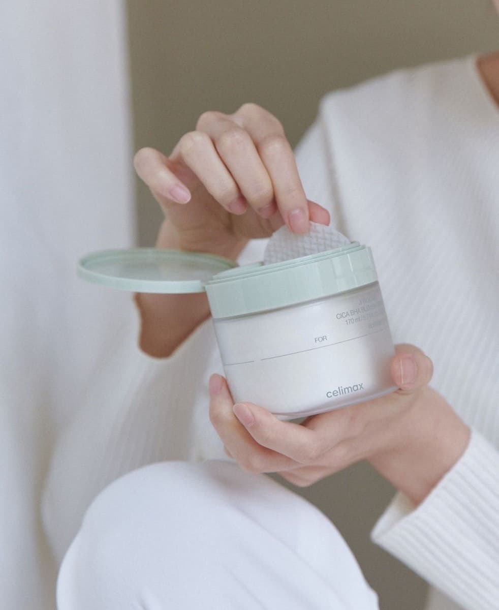 Celimax Пилинг-пэды для сужения пор и уменьшения воспалений, 60 шт, Ji Woo Gae Cica BHA Blemish Toner Pad 2