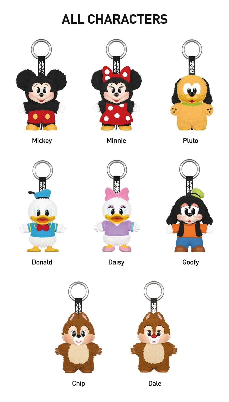 Игрушка-сюрприз Pop Mart  Mickey Family Cute Together Keychain Series Figures (blind box) 2