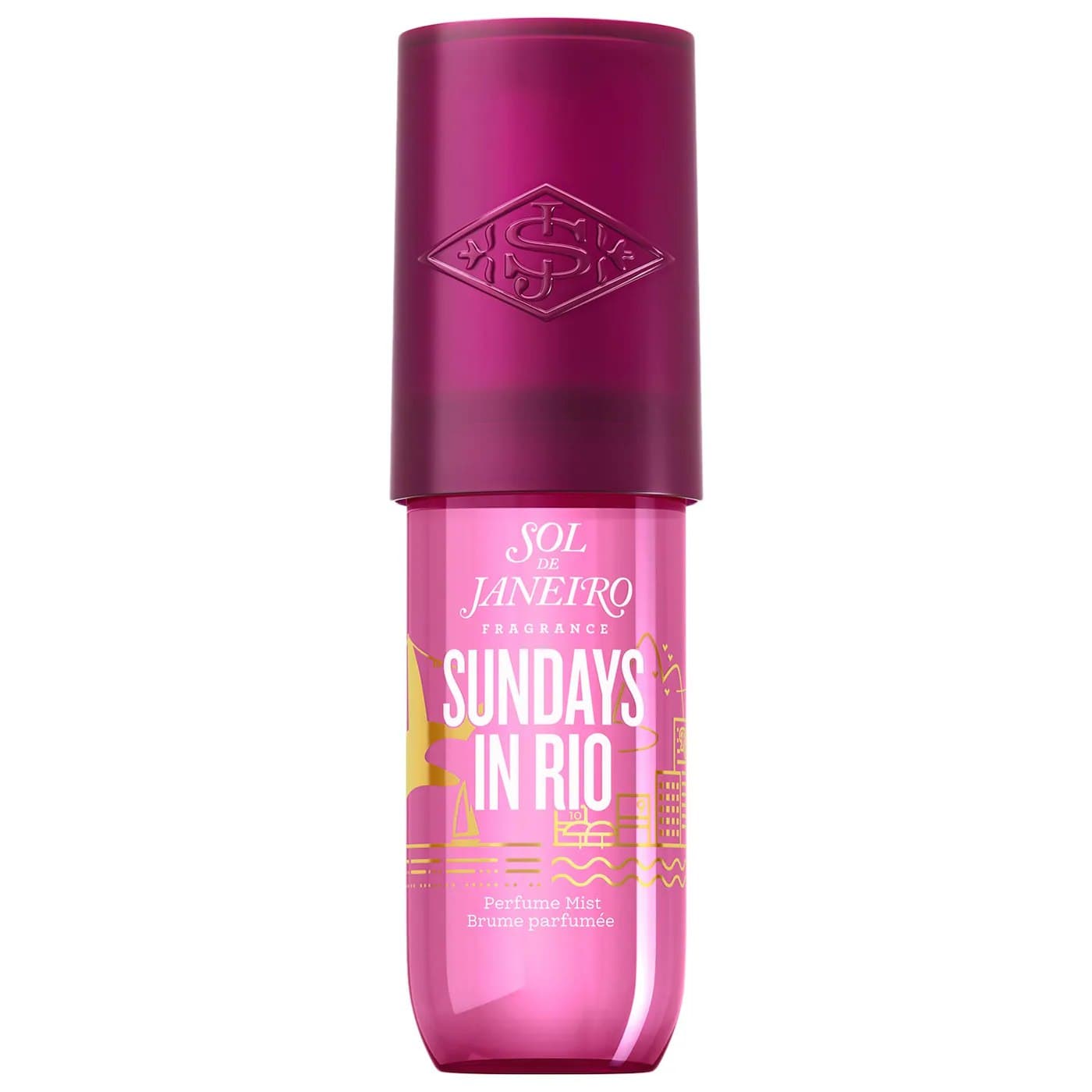SOL DE JANEIRO Sundays in Rio Warm Vanilla Hair & Body Perfume Mist, Спрей мист для тела и волос, 90 мл