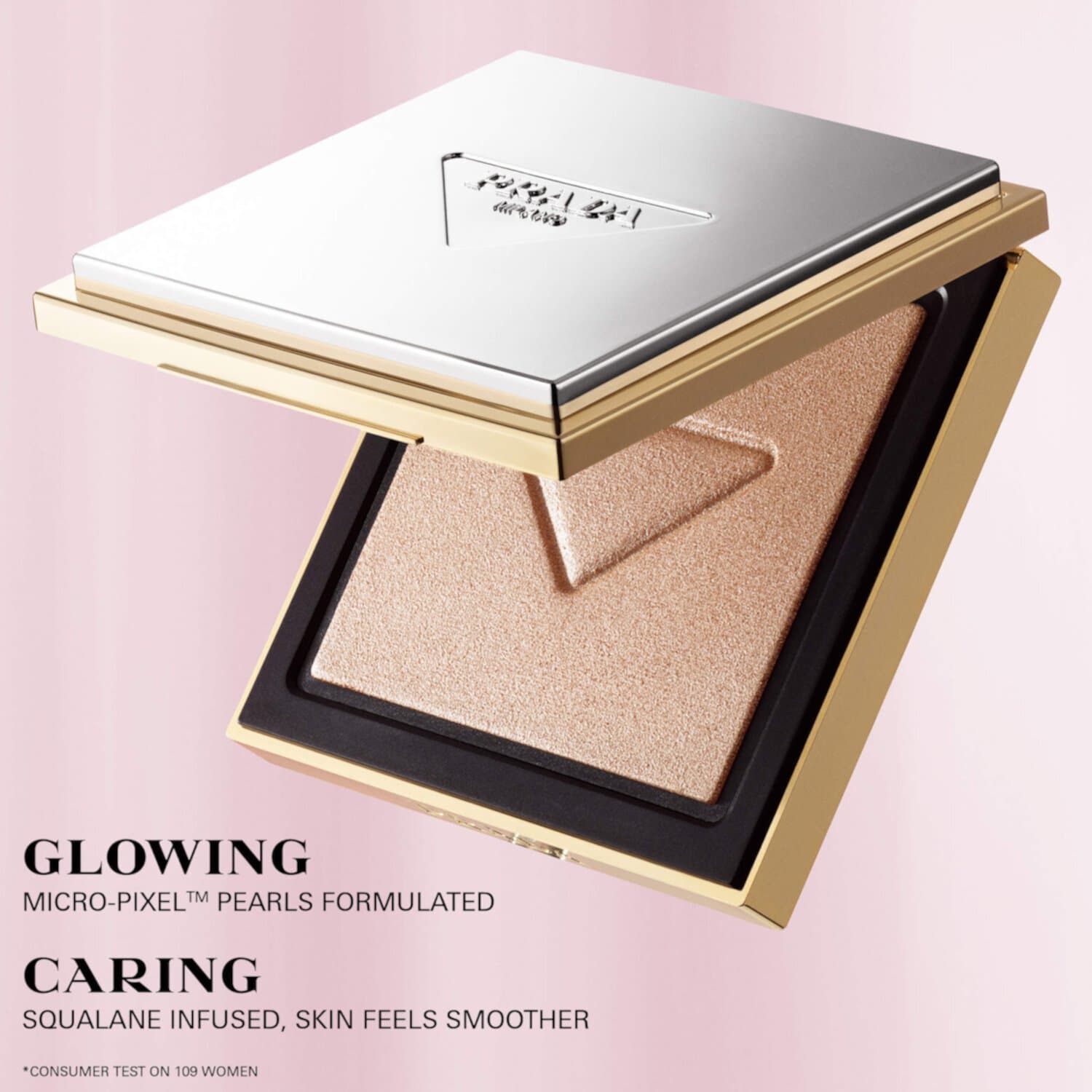 Prada Сияющий хайлайтер, Light Glowing Highlighter Powder 1 - champagne 4