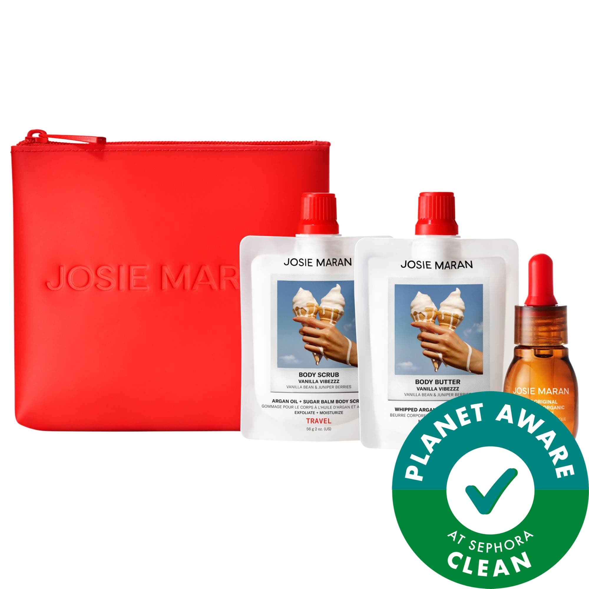 Josie Maran  Набор для увлажнения кожи, The Babies 3-Piece Hydration Travel Trio