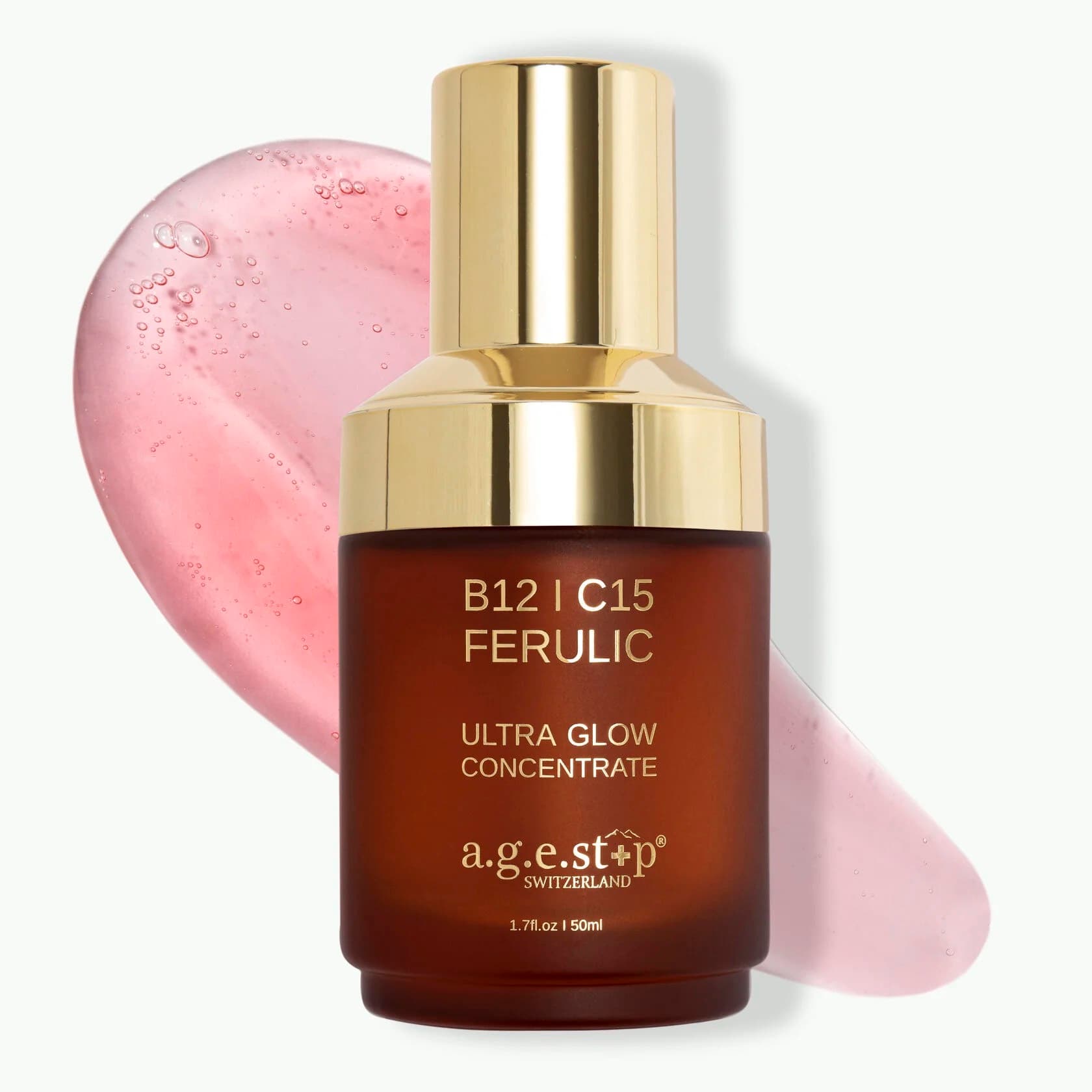 a.g.e.stop SWITZERLAND B12 I C15 FERULIC ULTRA GLOW CONCENTRATE,Kонцентрат для лица "Ультрасияние" для борьбы с пигментацией и неровным тоном,50 ml