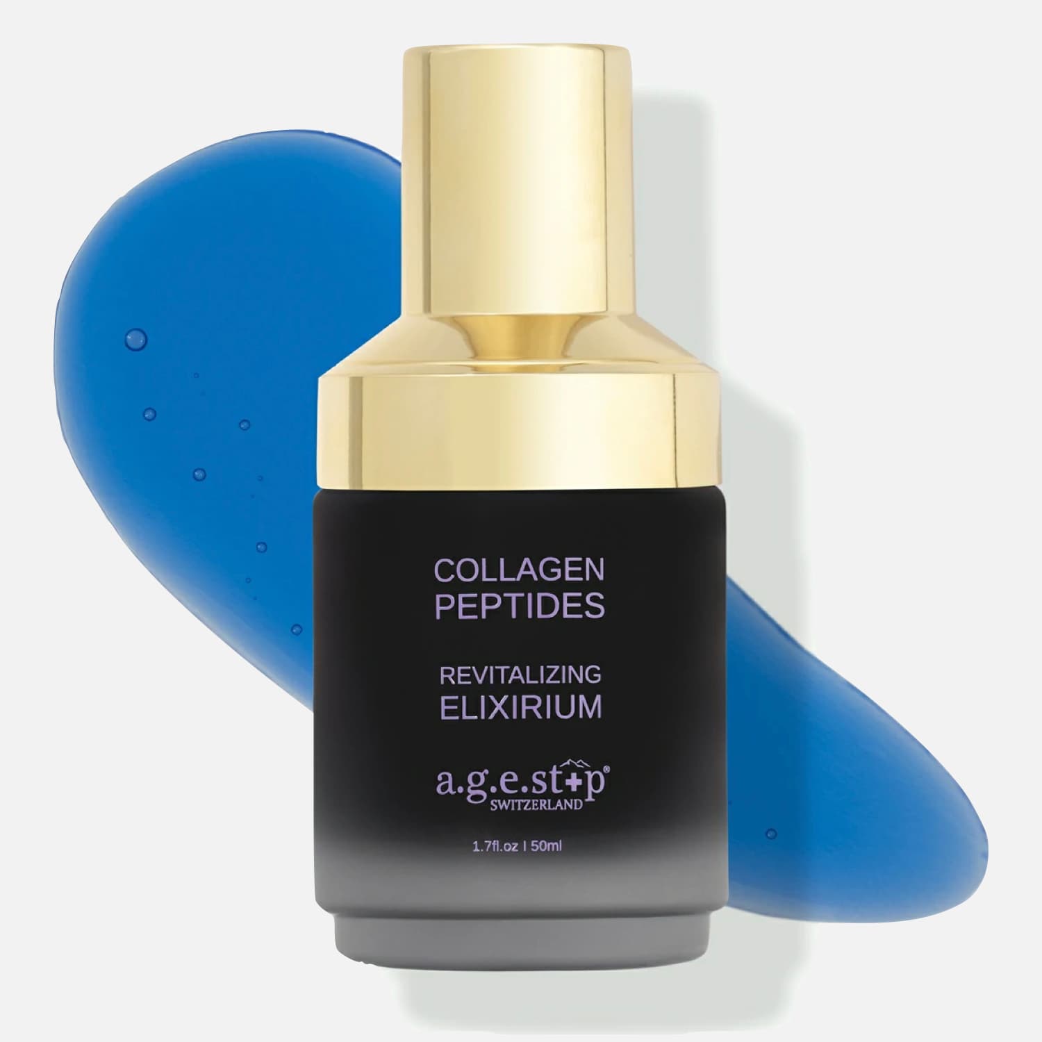 a.g.e.stop SWITZERLAND Collagen Peptides Revitalising Elixirium, Восстанавливающий эликсир интенсивного действия, 50 мл