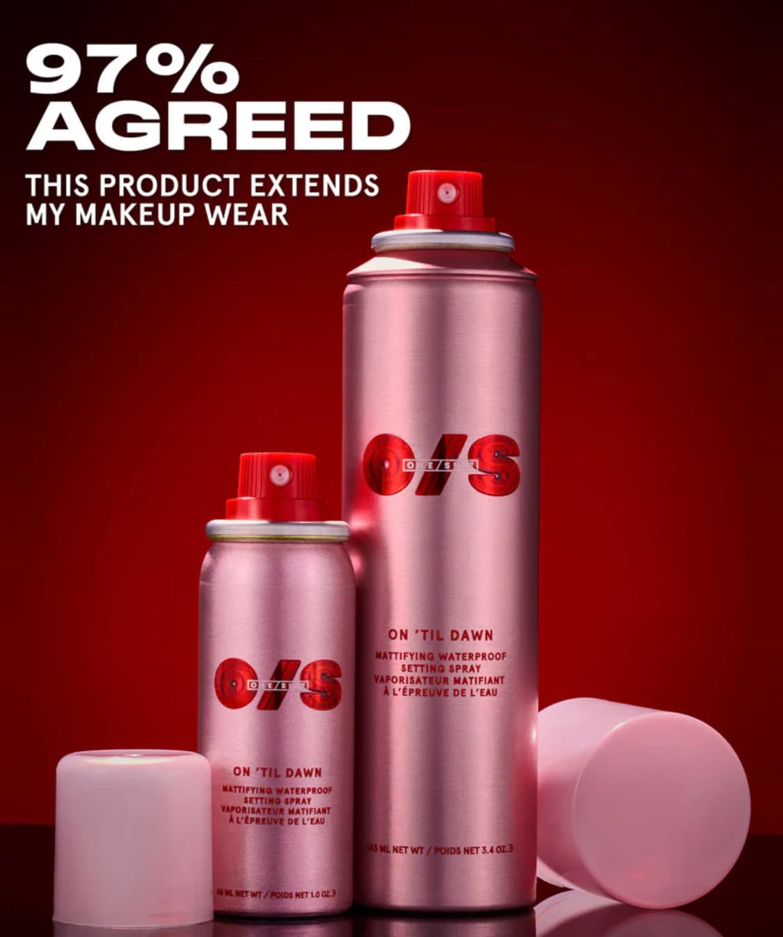 Набор - спрей фиксаторов ON ‘TIL DAWN MATTIFYING WATERPROOF SETTING SPRAY FULL-SIZED