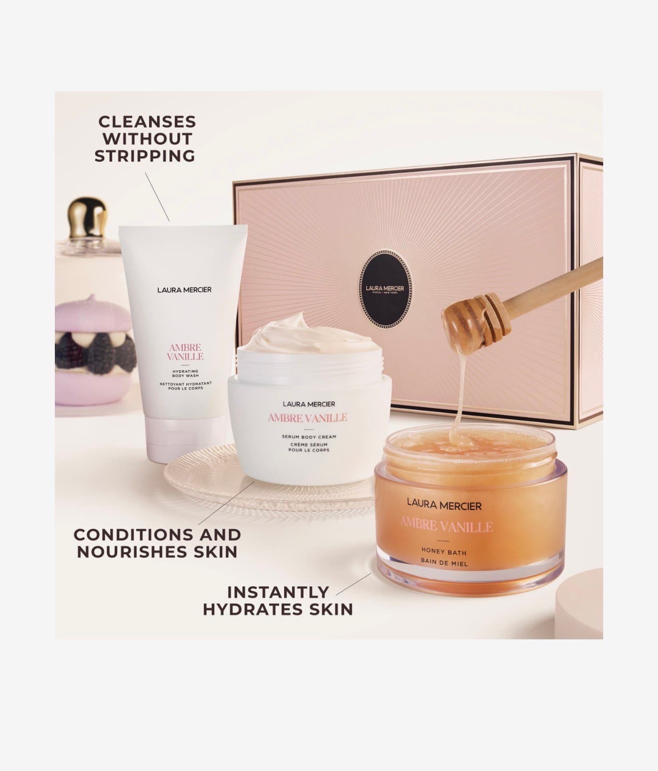 Laura Mercier Набор для ухода за телом Delicious & Decadent Ambre Vanille Collection 2