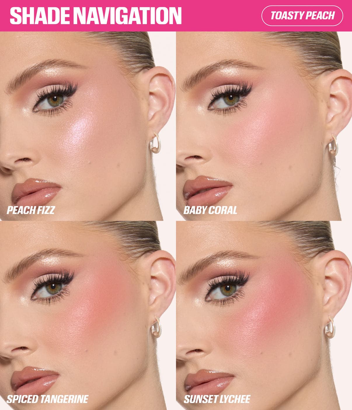 Huda Beauty BLUSH FILTER BLURRING BLUSHLIGHTERS PALETTE, оттенок TOASTY PEACH, палетка румян 6