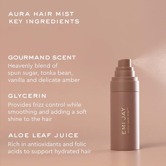 Emi Jay  Aura Hair & Body Fragrance Mist in Toasted Sugar Мист-спрей для волос и тела с ароматом жжёного сахара, ванили и амбры; 53 мл 6