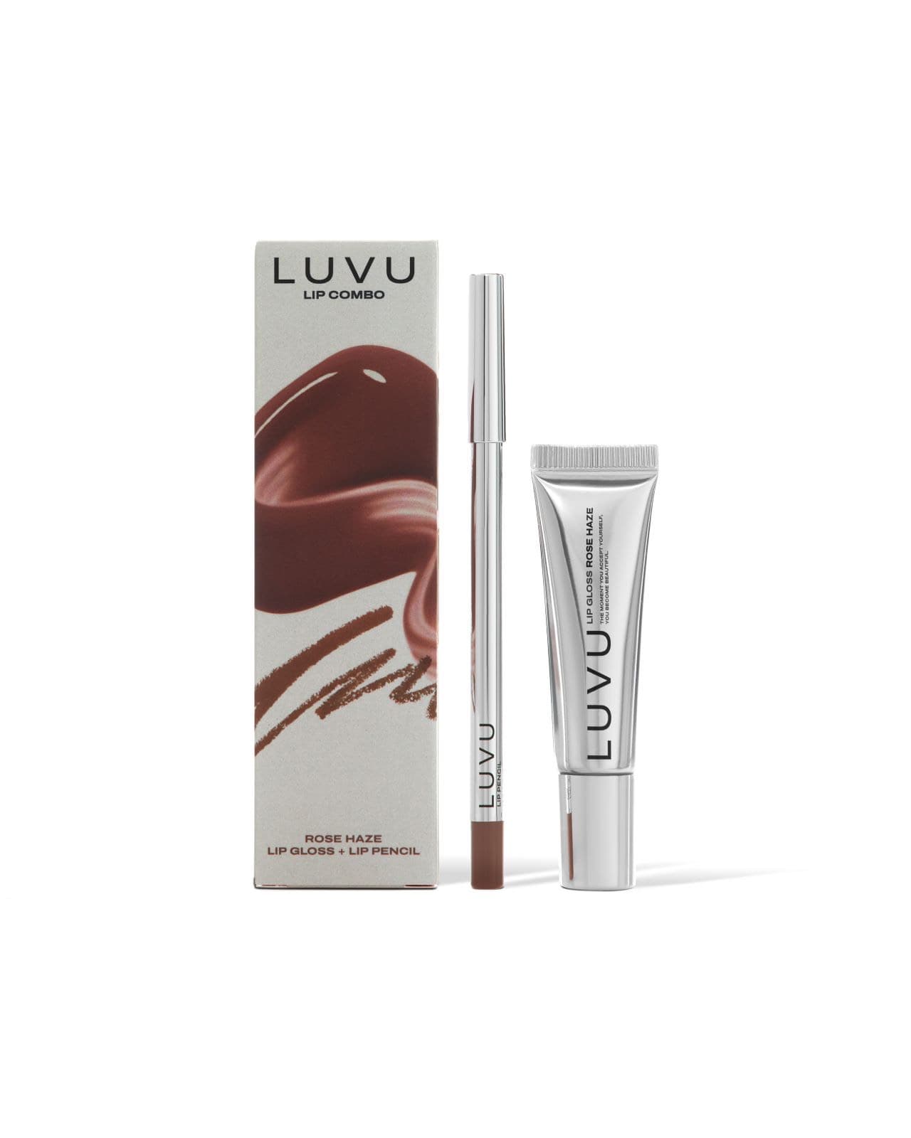 LUVU Lip Combo в оттенке Rose Haze,Набор для макияжа губ
