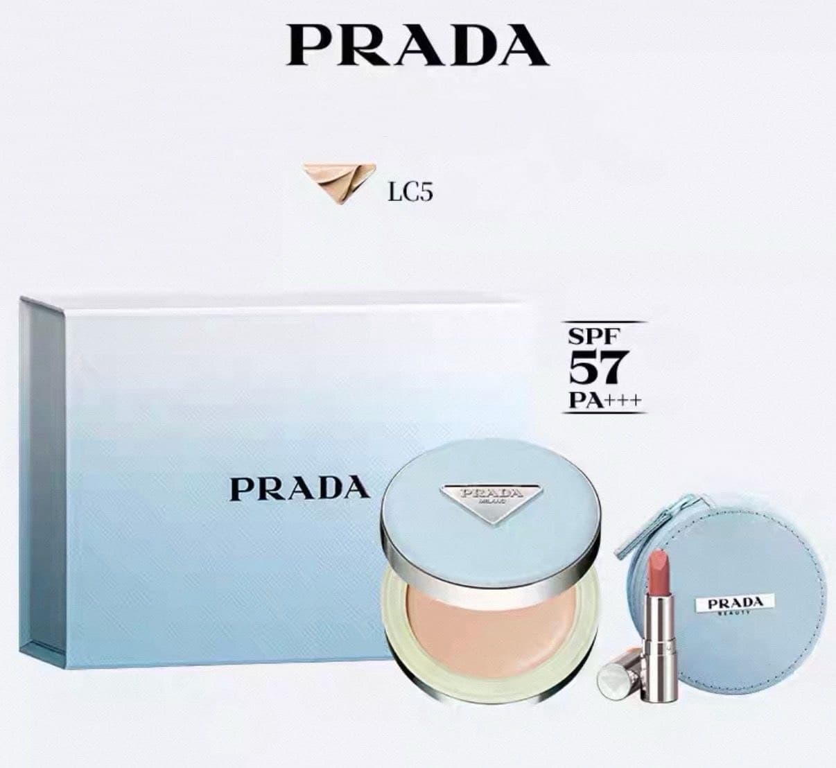 Prada beauty Gift Set (помада В02, 1,3 гр + кушон LC5)