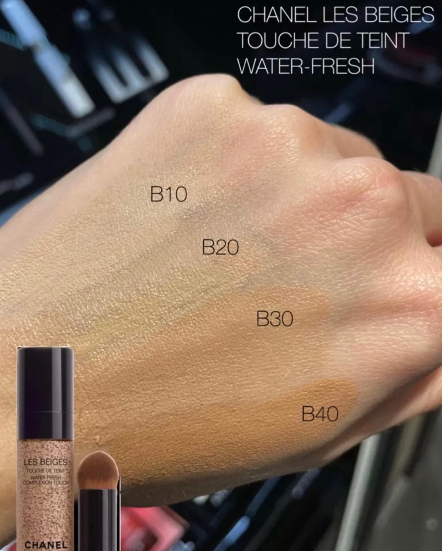 Chanel Les Beiges Water Fresh Complexion B20 Освежающий тональный флюид-тинт, 20 мл 4