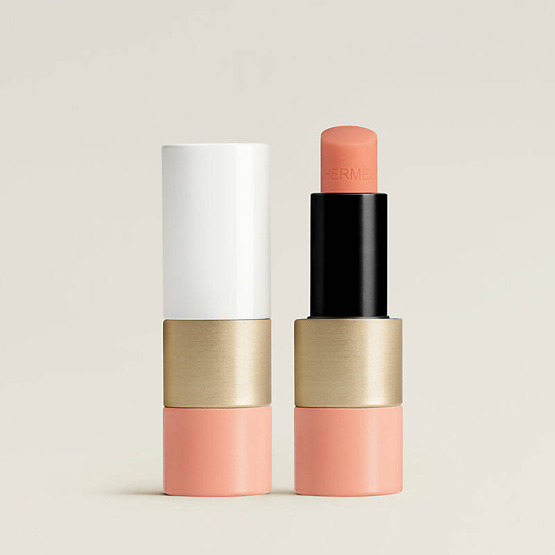 HERMES  Натуральный бальзам для ухода за губами Rosy lip enhancer в оттенке Rose Abricoté 14