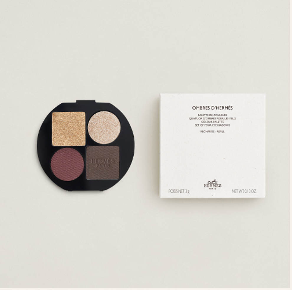 Ombres d'Hermès Палетка теней для век Eye shadow quartet refill, Ombres Mordorées 06 – Ombres Mordorées