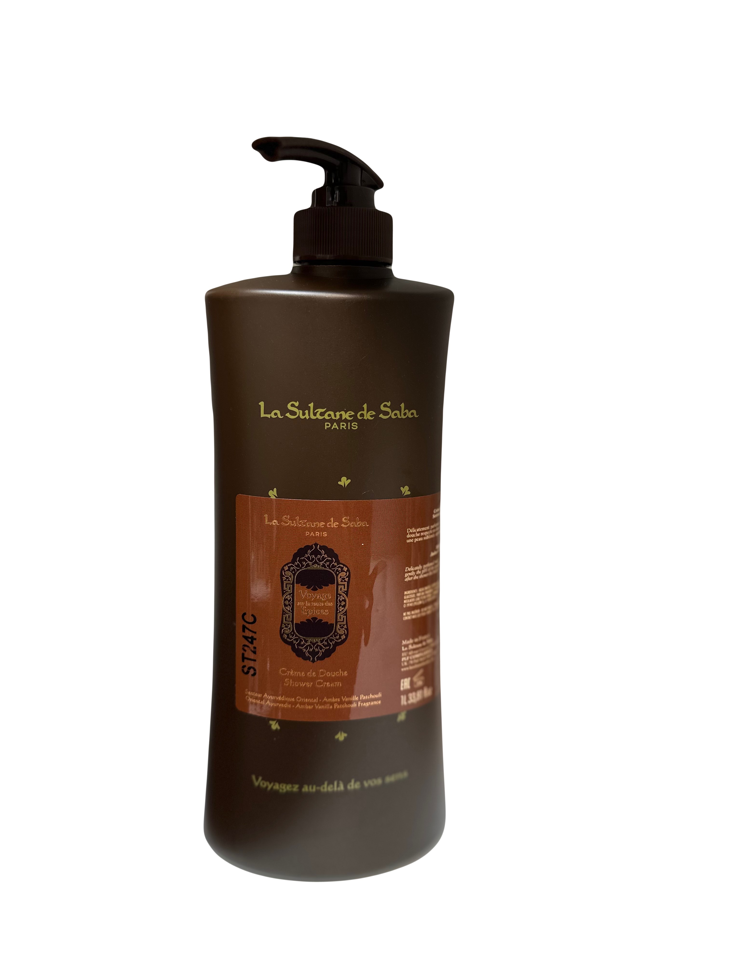 SHOWER CREAM AYURVEDIC AMBER VANILLE PATCHULI Крем для душа амбра ваниль пачули Аюрведик, 1000 мл