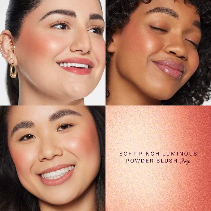 RARE BEAUTY SOFT PINCH LUMINOUS POWDER BLUSH в оттенке JOY, пудровые румяна для лица, 2.8g 3