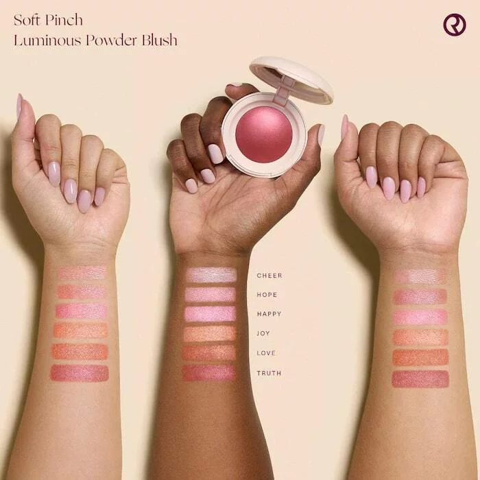RARE BEAUTY SOFT PINCH LUMINOUS POWDER BLUSH в оттенке JOY, пудровые румяна для лица, 2.8g 4