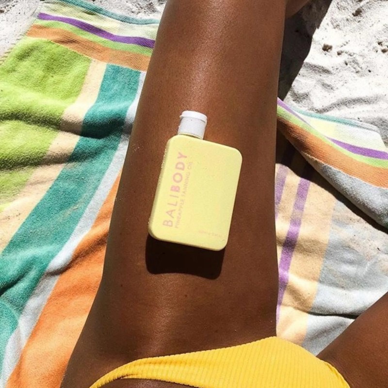 Bali Body Pineapple Tanning Oil SPF15, Масло для загара с ароматом ананаса, 100мл 2