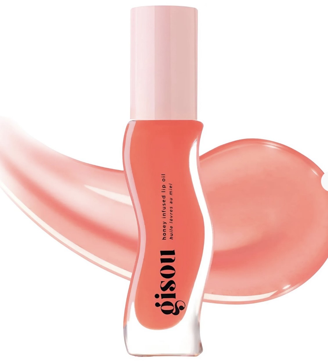 Gisou Honey Infused Lip Oil масло для губ с мёдом, Bee-Llini Peach (8 ml)