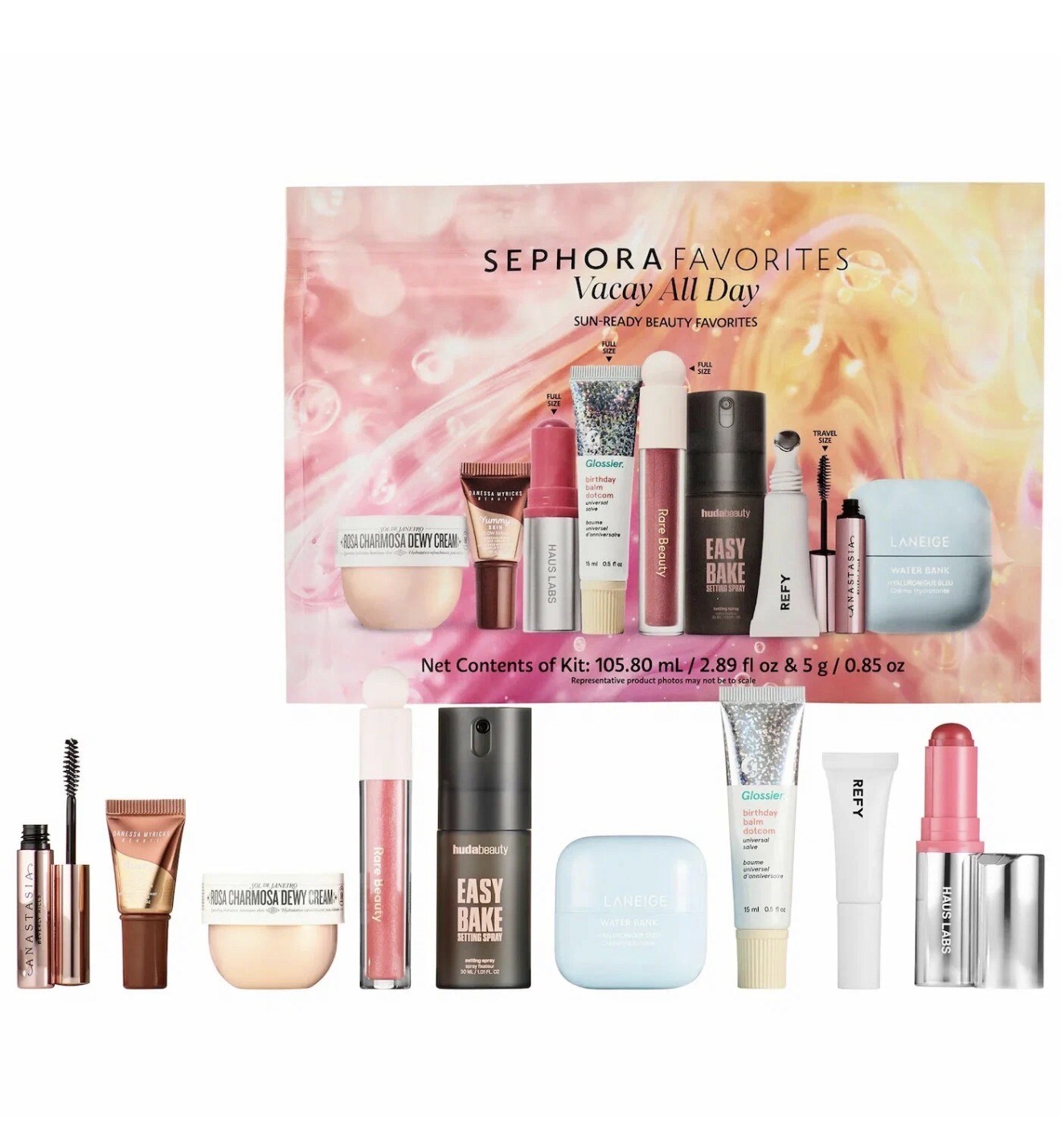 Лимитированный набор Sephora Favorites Vacay All Day Sun Ready Beauty Favorites
