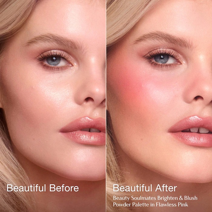 Charlotte Tilbury Палетка для лица Beauty Soulmates Face Palette (Flawless Pink) (13 г) 2
