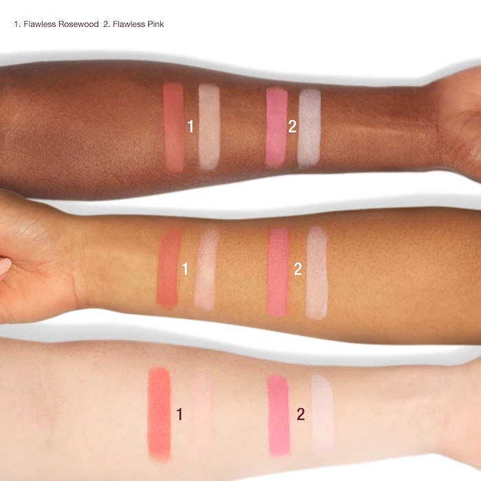 Charlotte Tilbury Палетка для лица Beauty Soulmates Face Palette (Flawless Pink) (13 г) 4