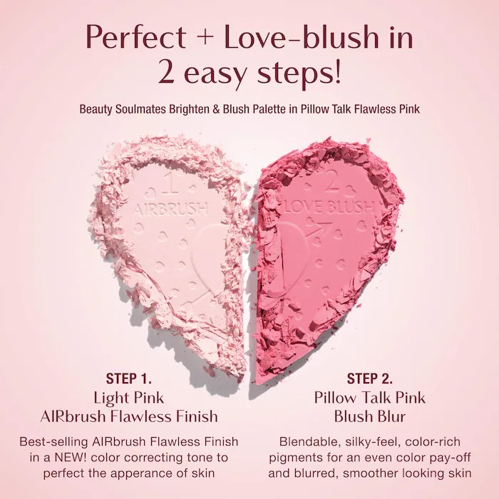 Charlotte Tilbury Палетка для лица Beauty Soulmates Face Palette (Flawless Pink) (13 г) 5