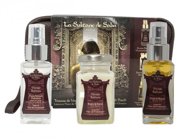 Набор “Путешествие на Бали” (СО СПРЕЕМ!) Balinese Gift Pouch (50 ml+100 g+50 ml)