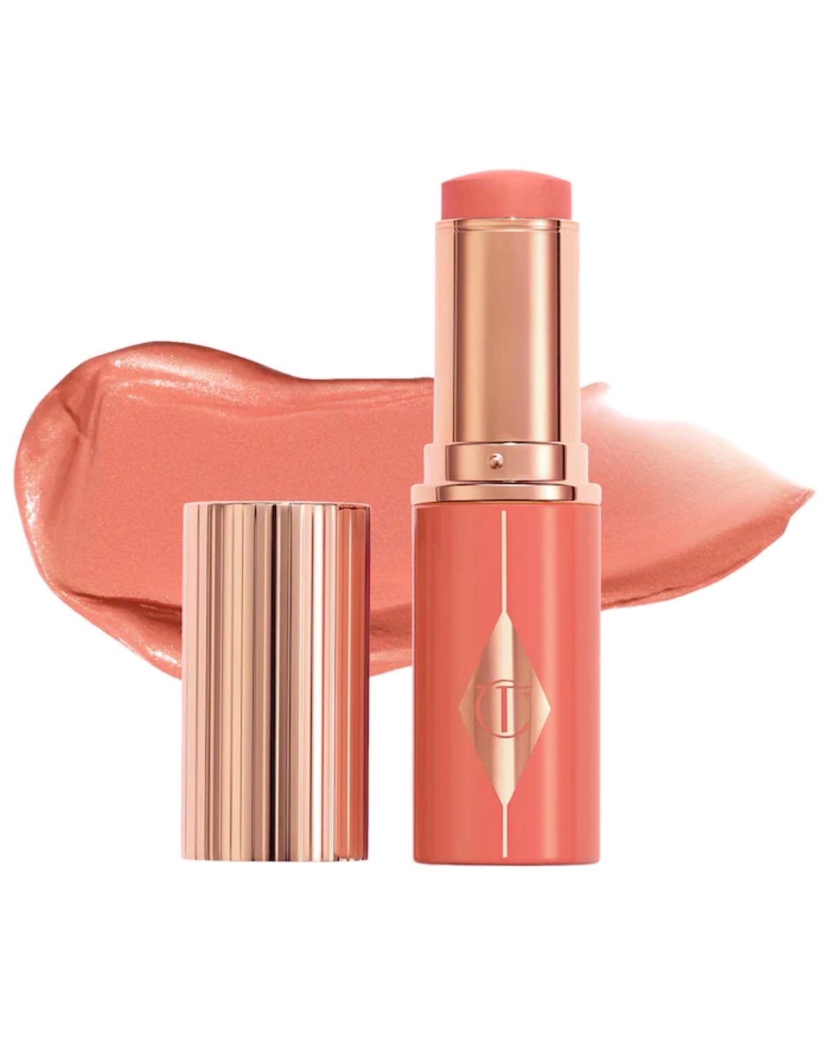 РумяРумяна в стике Charlotte Tilbury Unreal Blush Healthy Glow Stick. оттенок Peachy Glow