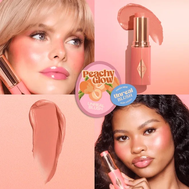 РумяРумяна в стике Charlotte Tilbury Unreal Blush Healthy Glow Stick. оттенок Peachy Glow 5