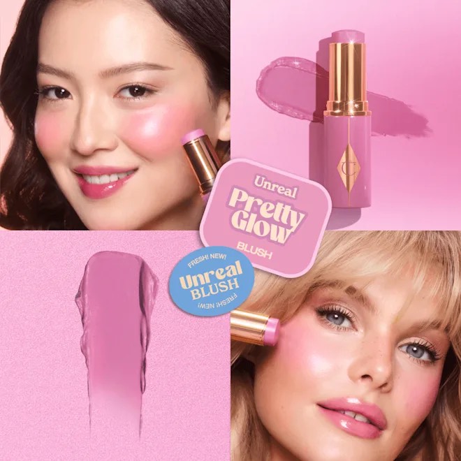 Румяна в стике Charlotte Tilbury Unreal Blush Healthy Glow Stick.  оттенок Pretty Glow 5