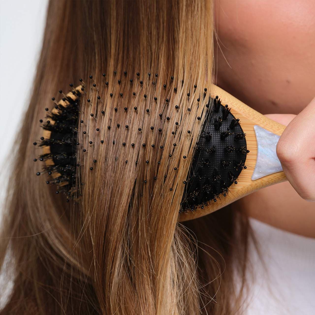 Emi Jay Flat Hair Brush in Blue Sugar, Расческа   для волос, светло-синяя 4