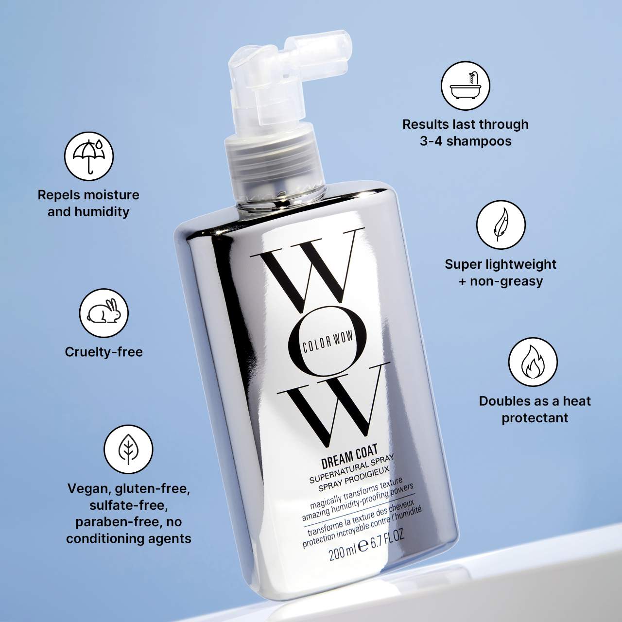Color Wow Dream Coat Supernatural Spray , спрей уход для волос, 200ml 4