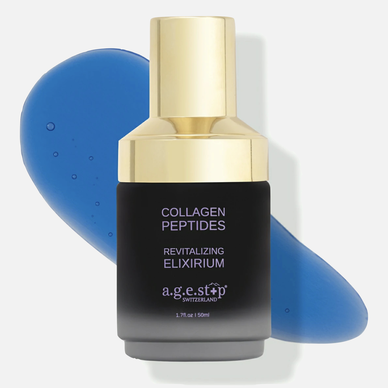 a.g.e.stop SWITZERLAND Collagen Peptides Revitalising Elixirium, Восстанавливающий эликсир интенсивного действия, 50 мл