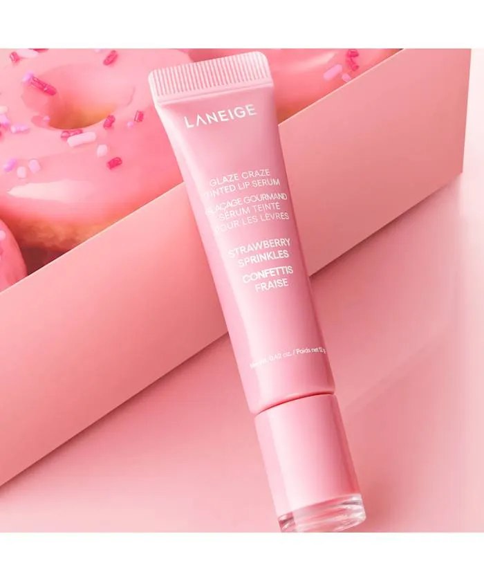 GLAZE Блеск для губ CRAZE TINTED LIP SERUM оттенок: STREWBERRY SPRINKLES, 12g 4