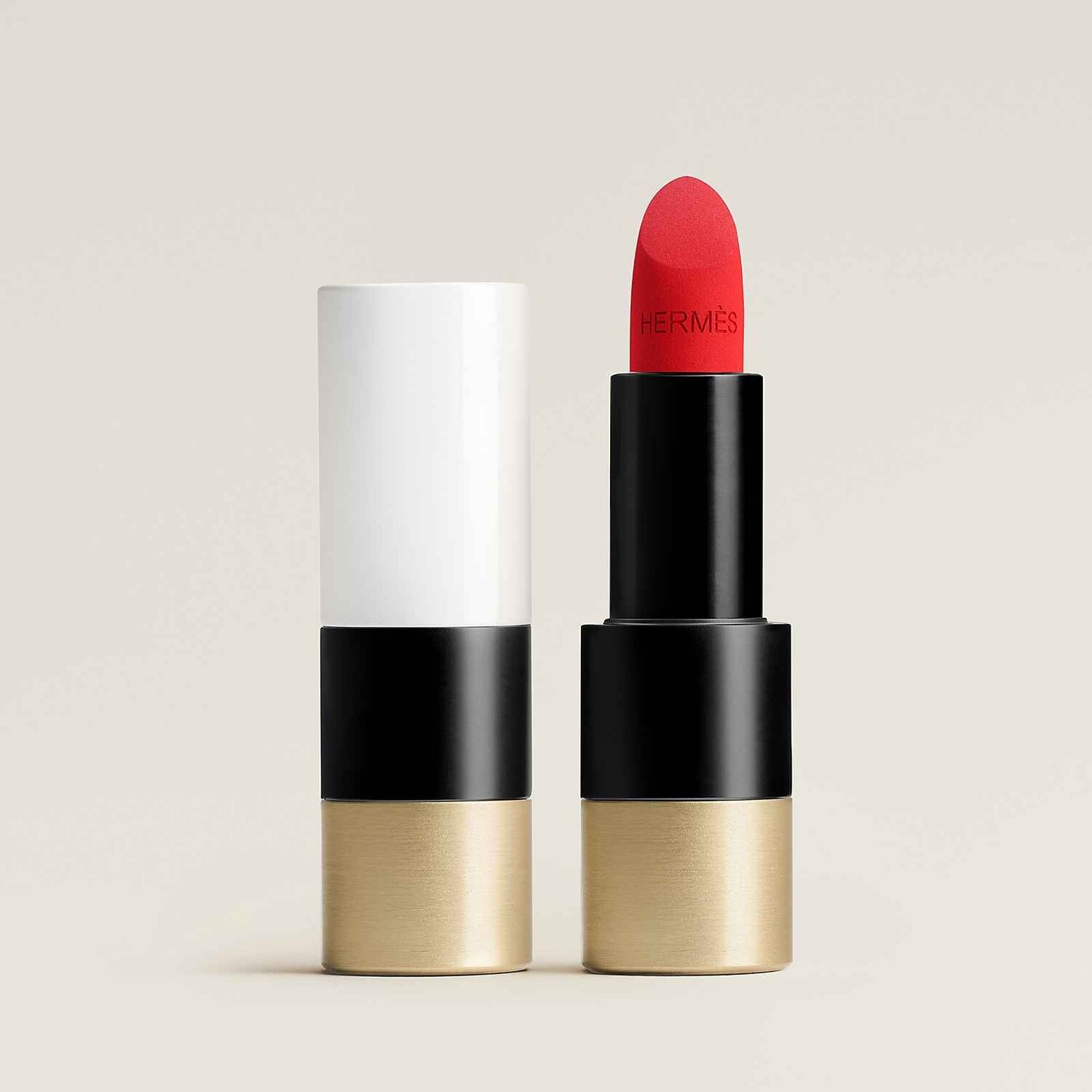 HERMES Матовая губная помада Hermès Rouge Matte 3,5 г, тон 64 Rouge Casaque