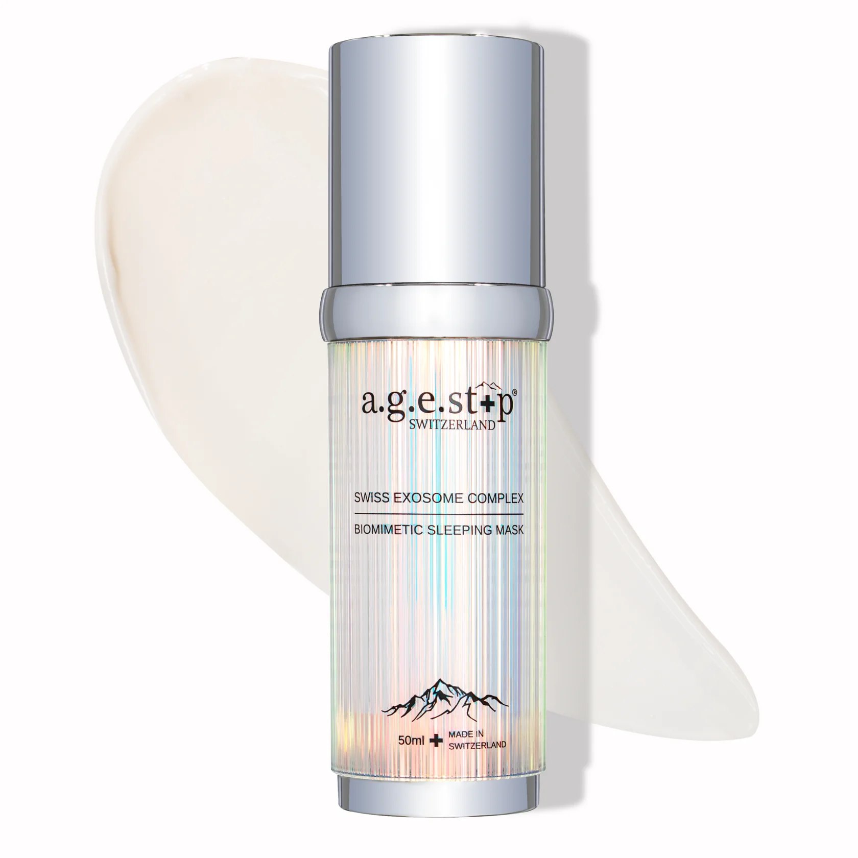 a.g.e.stop SWITZERLAND EXOSOME COMPLEX BIOMIMETIC SLEEPING MASK, Восстанавливающая ночная маска с экзосомами и пептидами, 50 мл