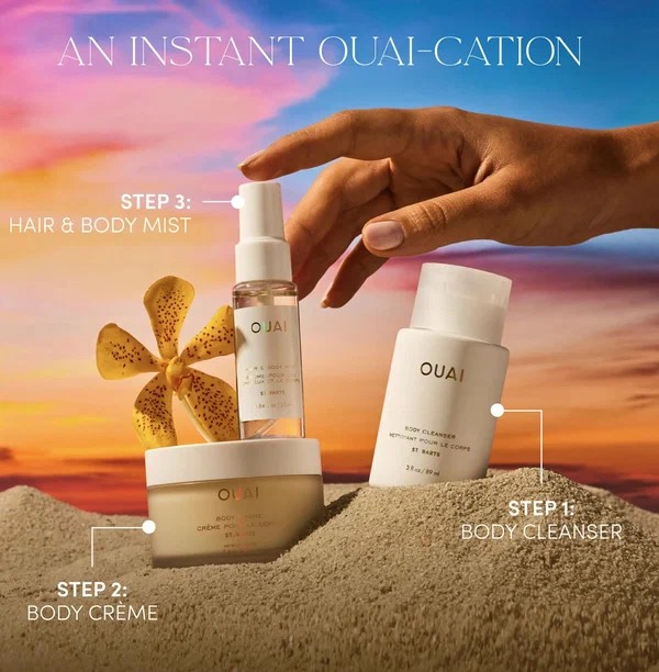 OUAI Дорожный набор для ухода за кожей St. Barts WANNA GET A-OUAI KIT 4
