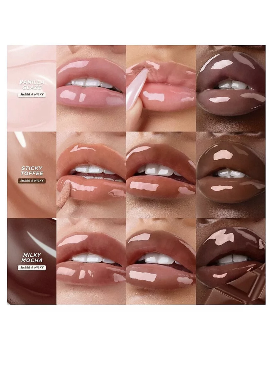 Gisou Honey Infused Lip Oil масло для губ с мёдом, Vanilla glaze (8 ml) 2