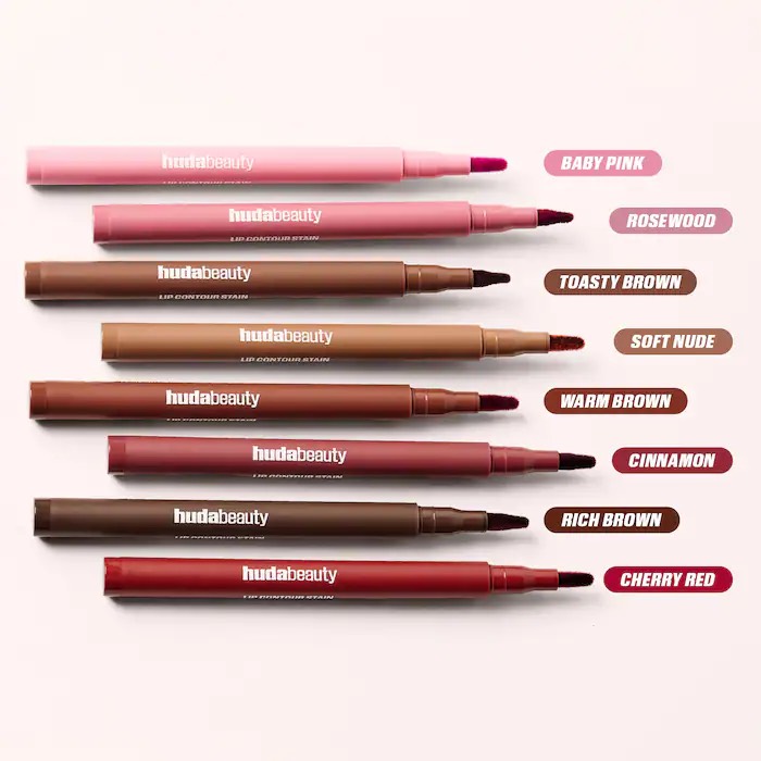 HUDA BEAUTY  Подводка для губ Lip Contour Lip Stain for 12-Hour Wear, Warm Brown 6