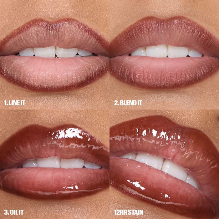 HUDA BEAUTY  Подводка для губ Lip Contour Lip Stain for 12-Hour Wear, Warm Brown 7