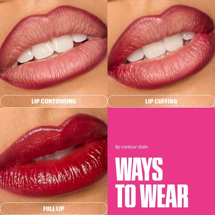 HUDA BEAUTY  Подводка для губ Lip Contour Lip Stain for 12-Hour Wear, Cherry Red 4