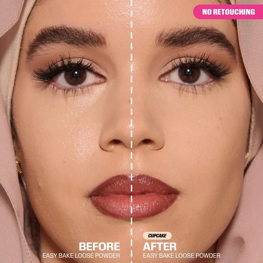 HUDA BEAUTY Рассыпчатая пудра Easy Bake Powder для фиксации макияжа; Оттенок CUPCAKE 2