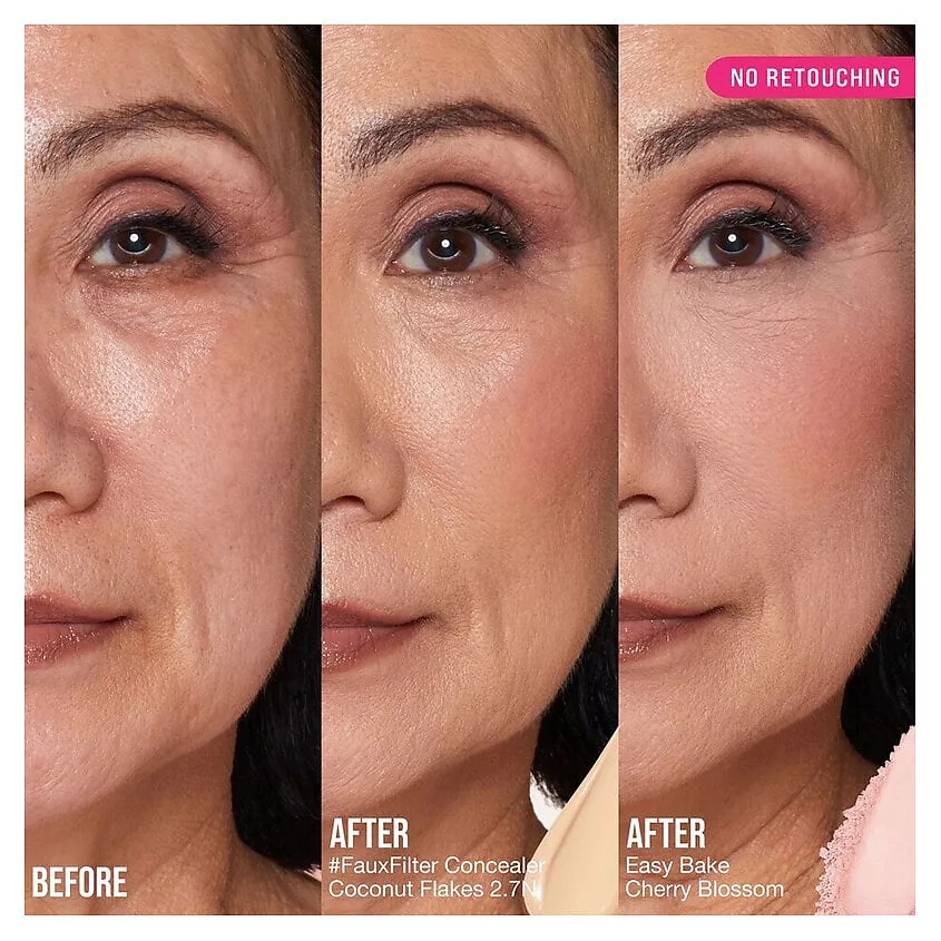 HUDA BEAUTY Рассыпчатая пудра для фиксации макияжа Easy Bake Powder mini. Оттенок Cherry Blossom cake 2