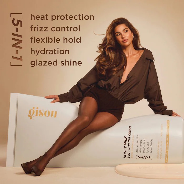 Gisou  Крем для укладки волос Honey Milk 5-in-1 Styling Cream, 150 мл 4