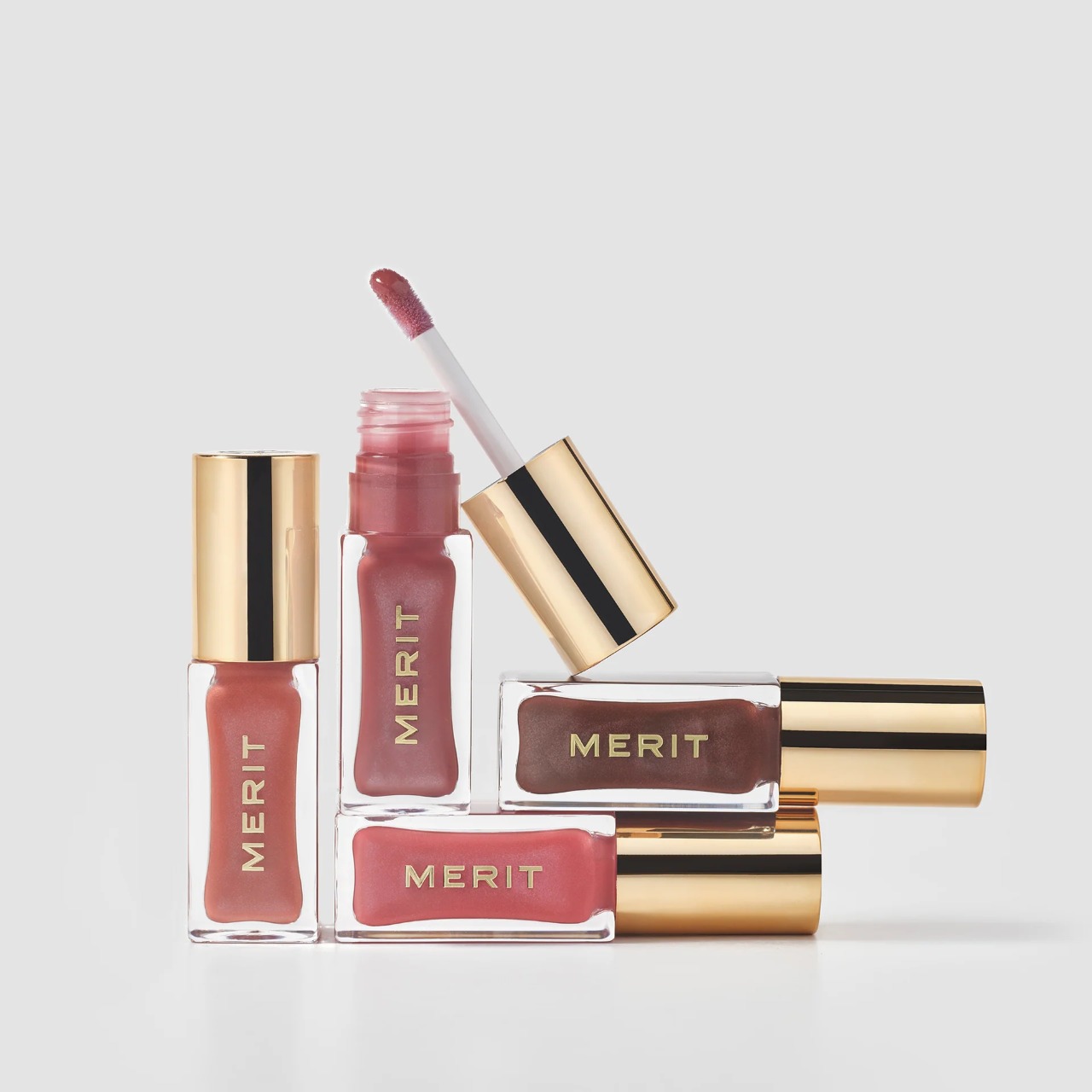 MERIT Shade Slick Sheen Tinted Lip Oil в оттенке Twin Set, масло для губ, 7 мл 7