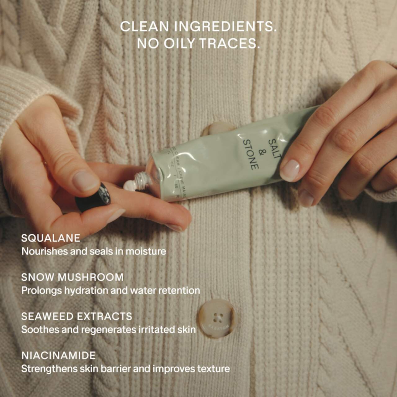 Salt&Stone Black Rose & Oud Hand Cream крем для рук, 60 мл 5